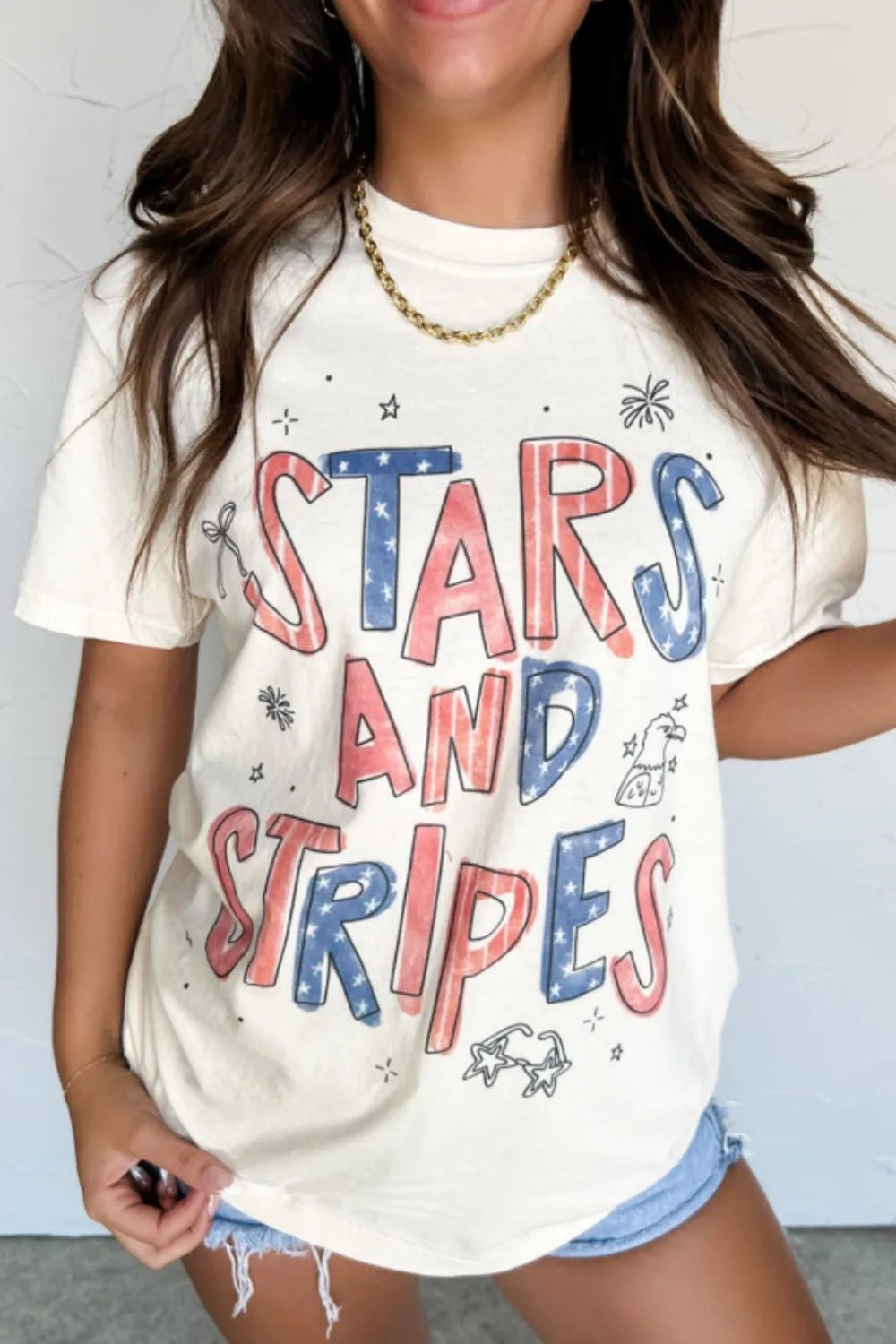 Stars and Stripes Patriotic Graphic T-Shirt – Classic, Slightly Stretchy & Comfortable | Elegant Urban Tank Top – Machello