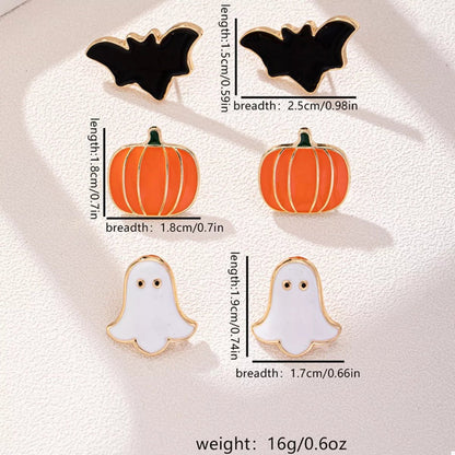 3 - Pair Halloween Stud Earrings | Elegant Urban Tank Top – Machello