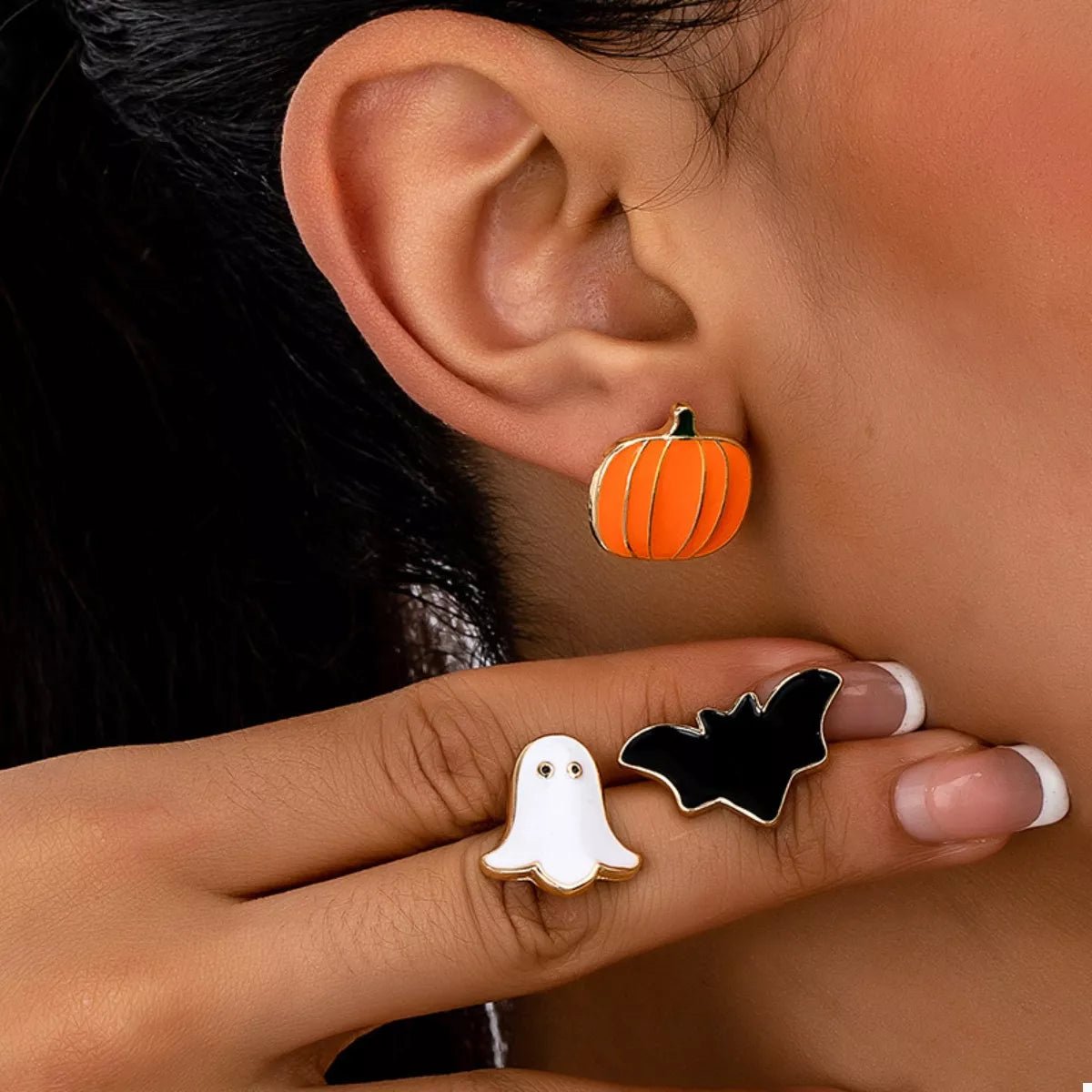 3 - Pair Halloween Stud Earrings | Elegant Urban Tank Top – Machello