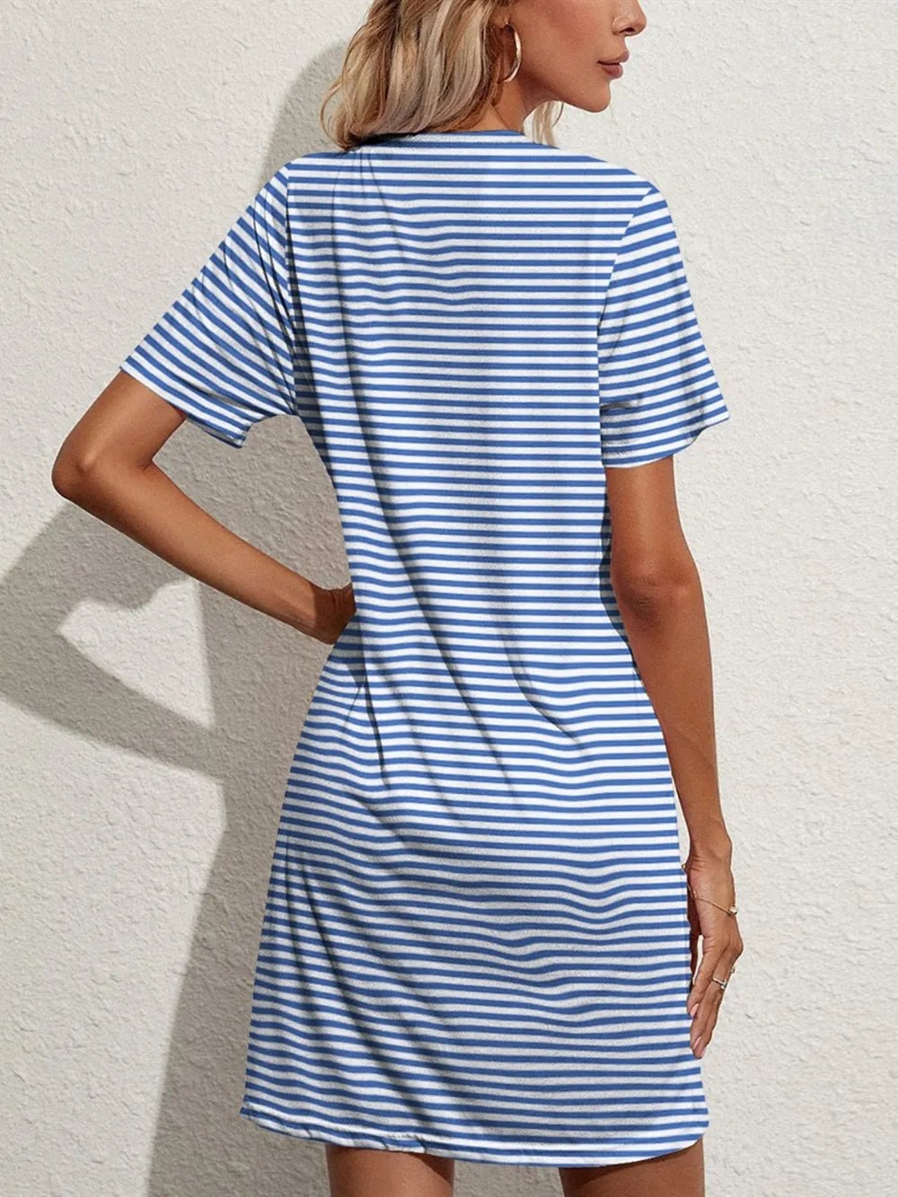 Casual Striped Pocket Dress | Elegant Urban Tank Top – Machello
