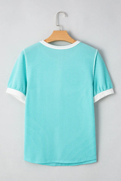 Corded Half Button Henley T-Shirt – Ribbed, Slightly Stretchy & Comfortable | Elegant Urban Tank Top – Machello