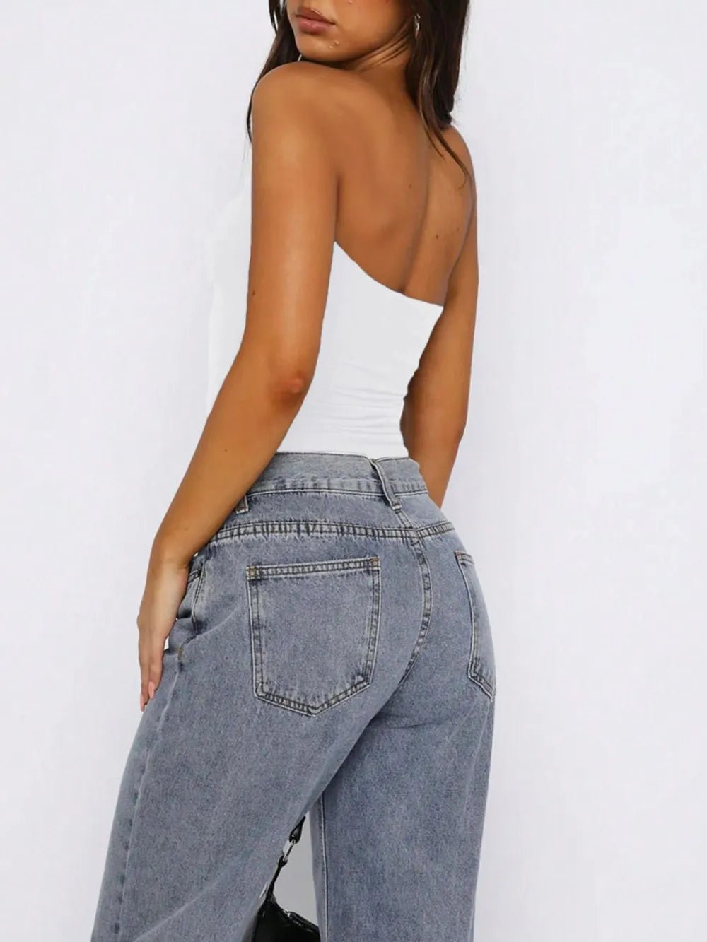 Devine Ruched Tube Top – Sleek & Stretchy Statement | Elegant Urban Tank Top – Machello