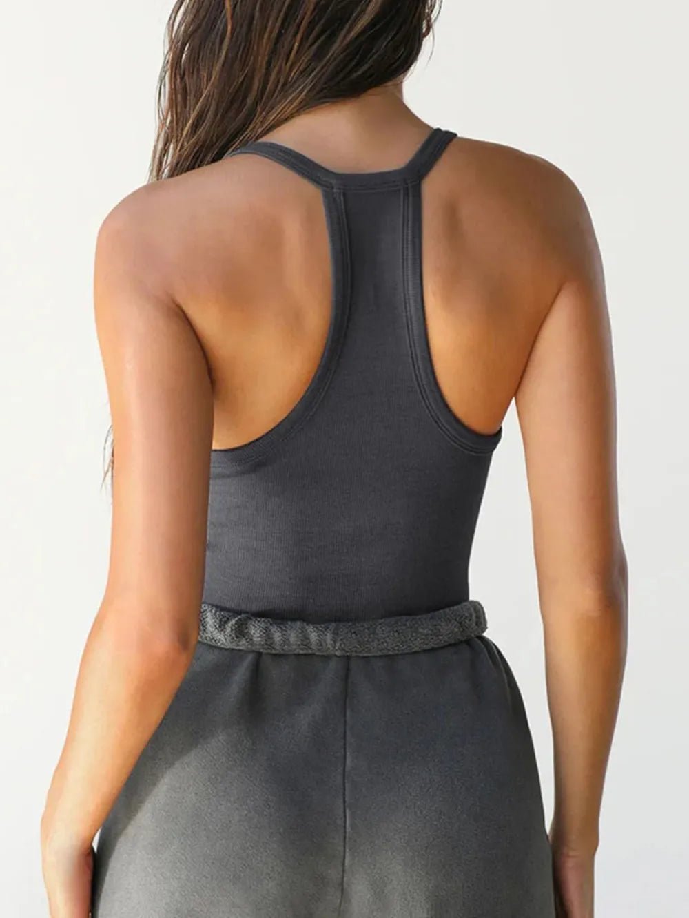 Devine Scoop Neck Tank – Soft & Stretchy Everyday Essential | Elegant Urban Tank Top – Machello