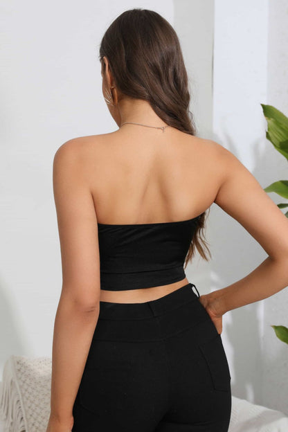 Heart Spider Web Graphic Tube Top | Elegant Urban Tank Top – Machello