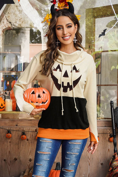 Long Sleeve Jack - O' - Lantern Graphic Sweatshirt | Elegant Urban Tank Top – Machello