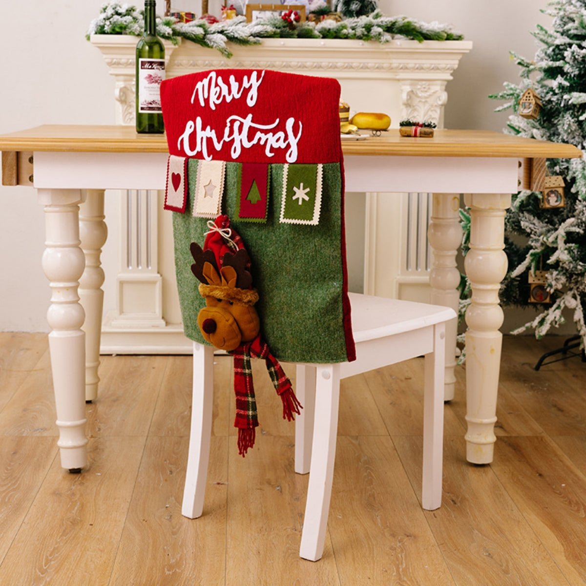 MERRY CHRISTMAS Chair Cover – Festive Holiday Decor | Elegant Urban Tank Top – Machello