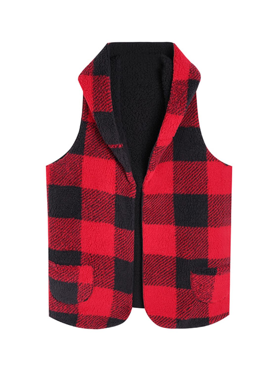 Plaid Hooded Vest – Stylish & Cozy Layering Piece | Elegant Urban Tank Top – Machello