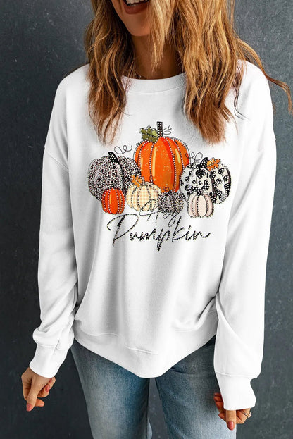 Pumpkin Graphic Fall Sweatshirt | Elegant Urban Tank Top – Machello