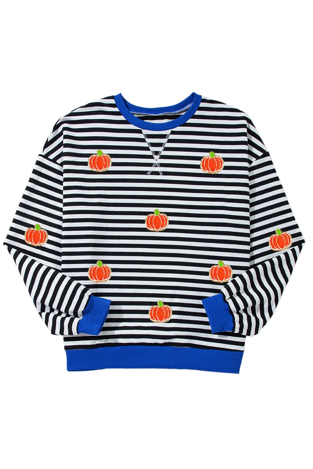 Pumpkin Striped Long Sleeve Sweatshirt | Elegant Urban Tank Top – Machello