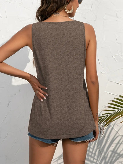 Sleek Wide Strap Everyday Tank | Elegant Urban Tank Top – Machello