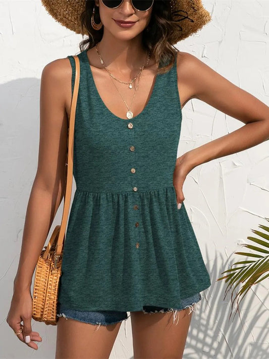 Sleek Wide Strap Everyday Tank | Elegant Urban Tank Top – Machello