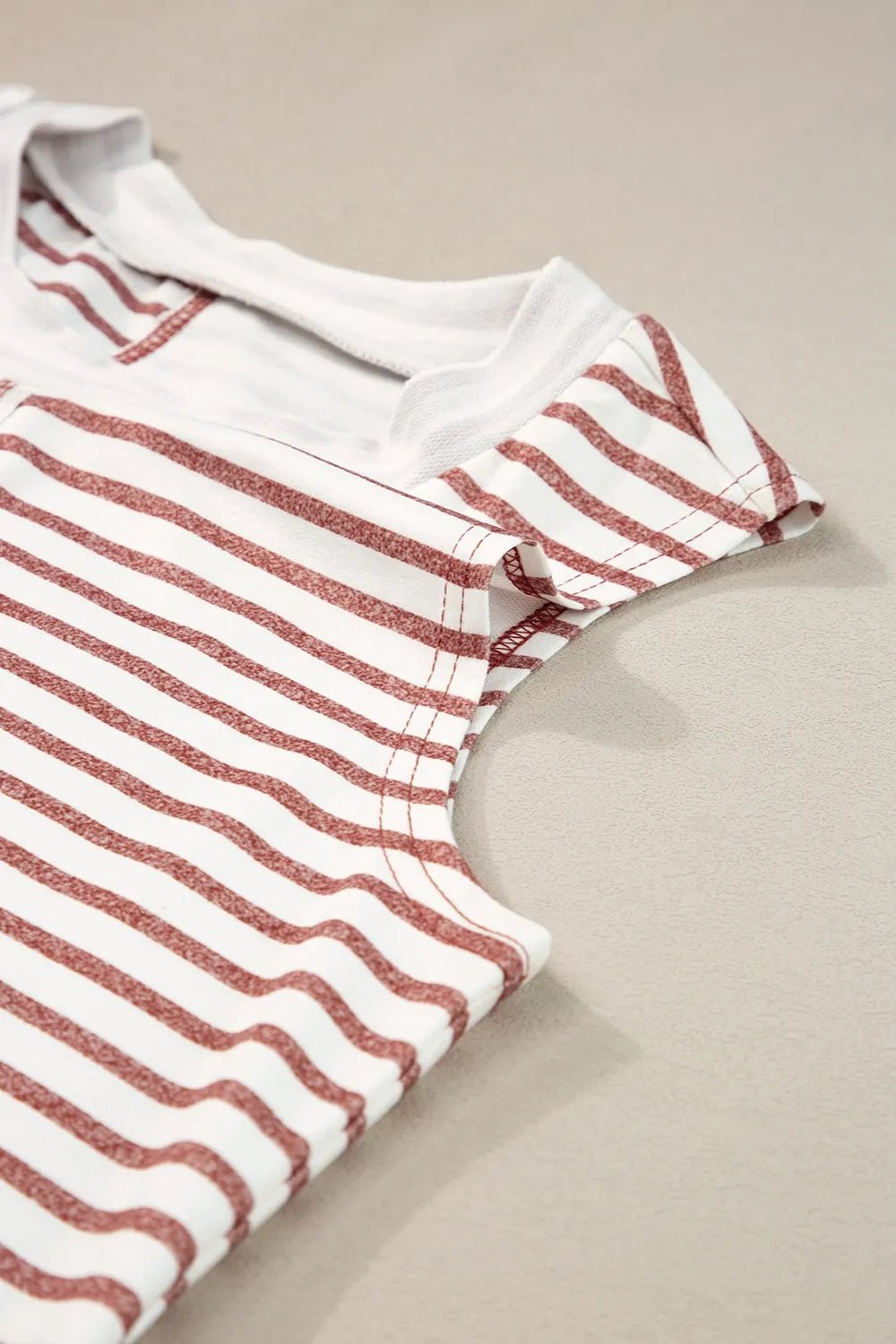 Striped Round Neck Sleeveless Tank | Elegant Urban Tank Top – Machello