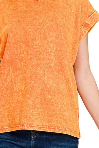 Zenana Crinkle Washed Round Neck | Elegant Urban Tank Top – Machello