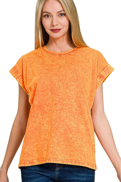 Zenana Crinkle Washed Round Neck | Elegant Urban Tank Top – Machello