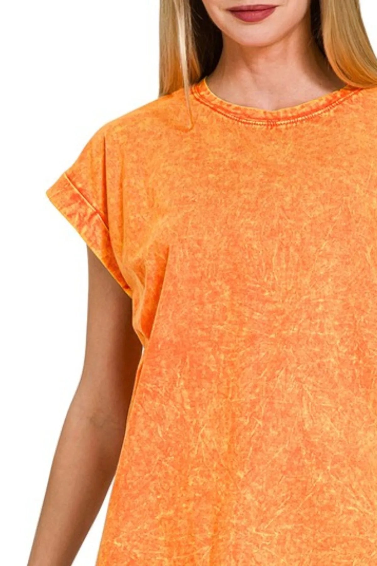 Zenana Crinkle Washed Round Neck | Elegant Urban Tank Top – Machello